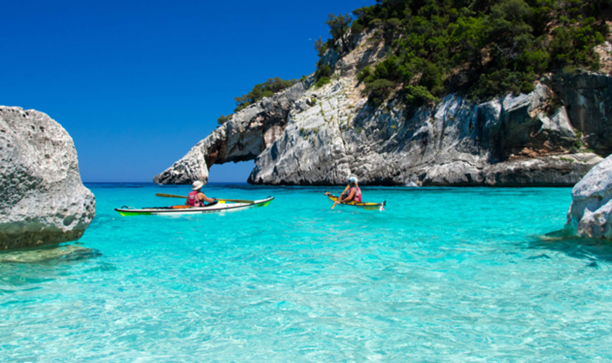 Kayak Sardinia's White Coast